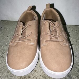 OshKosh B'gosh Toddler Boys Putney Tan Faux Leather Oxford Sneakers Size 9M